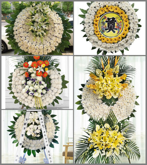 山东青岛莱西市夏格庄镇李虎庄村花圈速递